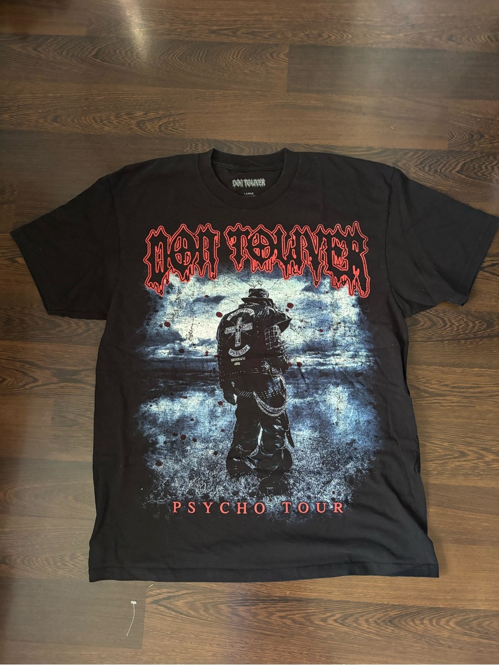 Don Toliver Black Graphic 'Psycho Tour' Short Sleeve Tee - Band T-shirt